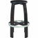 Wade Bar Stool in Rustic Dark Brown Finish Wood & Metal
